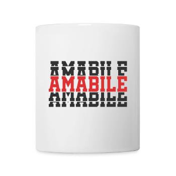 T-shirt Lovable T-shirt gift idea stacked text - Mug - white - Front