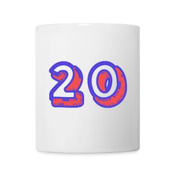 20. 20 YEARS. 20th ANNIVERSARY. 20TH ANNIVERSARY. - Mug - white - Front