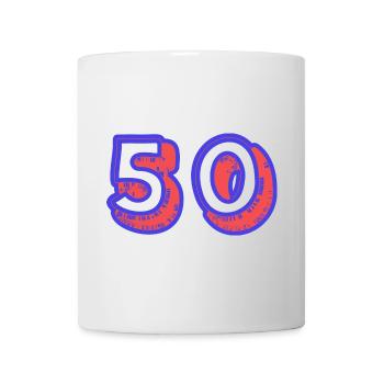 50. 50 YEARS. 50th ANNIVERSARY. 50TH ANNIVERSARY. - Mug - white - Front