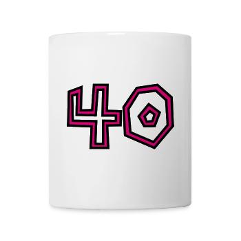HAPPY BIRTHDAY. HAPPY BIRTHDAY. ANNIVERSARY. - Mug - white - Front