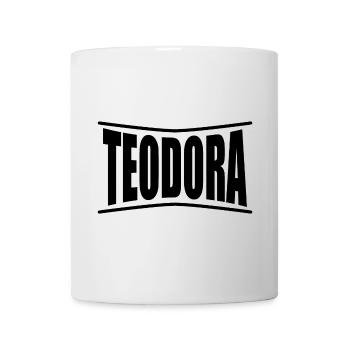 t-shirt Teodora t-shirt idée cadeau - Mug blanc - blanc - Devant