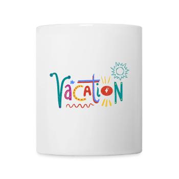 Art coloré de la Saint-Valentin avec des motifs de cœur - Mug blanc - blanc - Devant