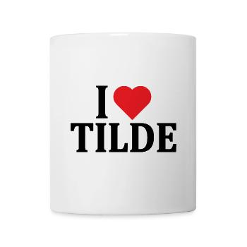 t-shirt I love Tilde t-shirt gift idea - Mug - white - Front