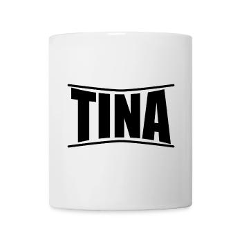 t-shirt Tina t-shirt idée cadeau - Mug blanc - blanc - Devant