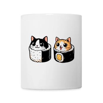 Neko Maki Mix : Le Chat Sushi - Mug blanc - blanc - Devant