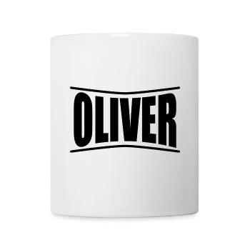 t-shirt Oliver t-shirt idée cadeau - Mug blanc - blanc - Devant