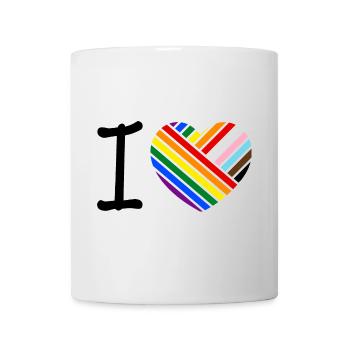 Ich liebe - klassisch - Tasse - Weiß - Vorne