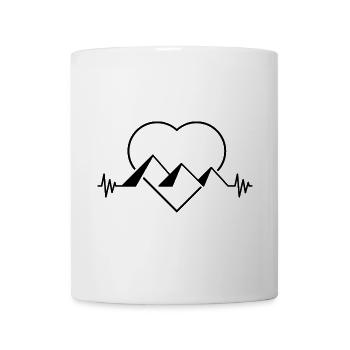 Égypte Heartbeat Égypte Coeur Coeur Le Caire Cadeau - Mug blanc - blanc - Devant