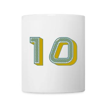 10. 10 YEARS. 10th ANNIVERSARY. 10 YEAR ANNIVERSARY. - Mug - white - Front