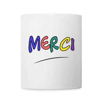 MERCI. MAÎTRESSE. MAÎTRE. MERCI MAÎTRESSE - Mug blanc - blanc - Devant