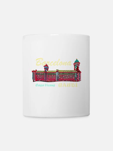 Barcelona, A. Gaudí, Casa Vicens, Spanien - Tasse - Weiß