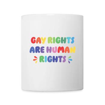 LGBT Pride Month - Gay Rights Are Human Rights - Mug - white - Front