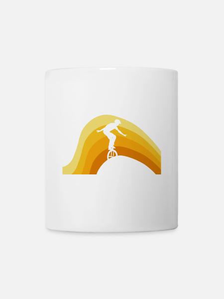 Einradfahren Pedale - Tasse - Weiß