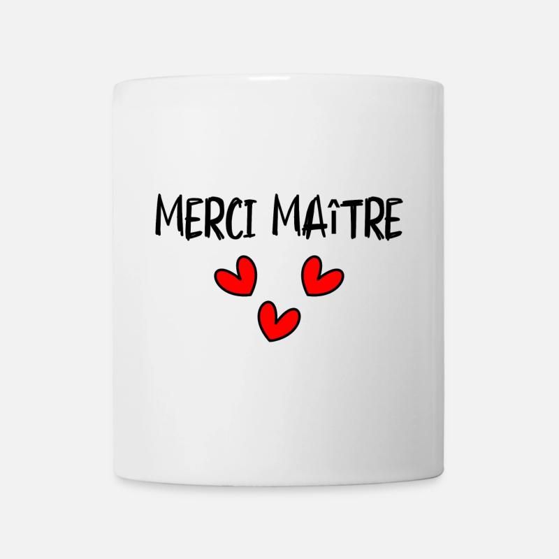 MAÎTRESSE. MERCI. MERCI MAÎTRESSE. MAITRESSE - Mug blanc - blanc