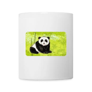 Grand Papa Panda Ours dans la forêt de bambous - Mug blanc - blanc - Devant