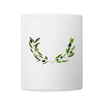 Olivenzweige, Marseille handgefertigt - Tasse - Weiß - Vorne