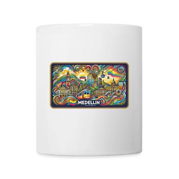 Medellin Kolumbien Stadt Design - Tasse - Weiß - Vorne