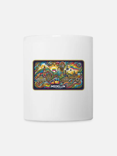 Medellin Columbia City Design - Mug - white
