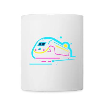 Zug Comic Look - Tasse - Weiß - Vorne