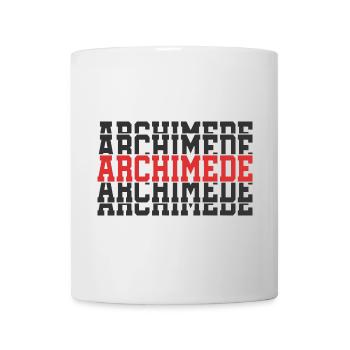 Archimede t-shirt stacked text t-shirt gift - Mug - white - Front