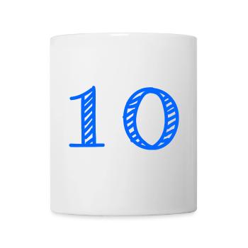 10. 10 YEARS. 10th ANNIVERSARY. 10 YEAR ANNIVERSARY. - Mug - white - Front