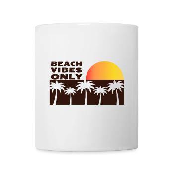 Ambiance de plage uniquement - Mug blanc - blanc - Devant