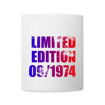 50th Birthday Limited Edition 09/1974 - Mug - white - Front