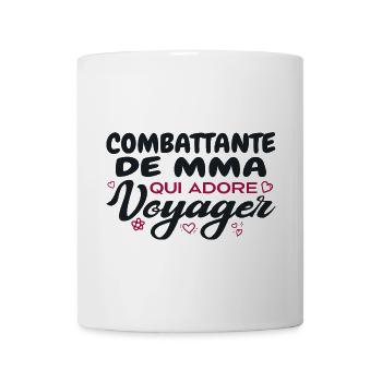 MMA fighter, globetrotter, passionate about v - Mug - white - Front