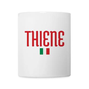 THIENE-Italie Conception de drapeaux et de typographie - Mug blanc - blanc - Devant