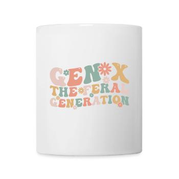 Gen X The Feral Generation Funny Generation X - Mug - white - Front