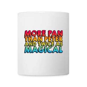 More Pan Than Peter And Twice As Magical 3 - Tasse - Weiß - Vorne