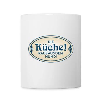 Cuisine chien Cuisine chien cuisine Cuisinier Antique - Mug blanc - blanc - Devant