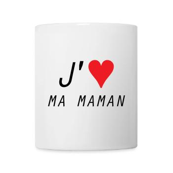 J'aime ma maman - Fête des Mères - Mug blanc - blanc - Devant