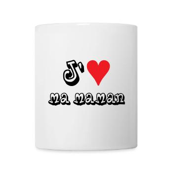 J'aime ma maman - Mug blanc - blanc - Devant