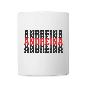 Andreina t-shirt t-shirt gift stacked text - Mug - white - Front