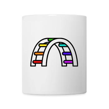 LGBTQ Pride Bridge - Mug - white - Front