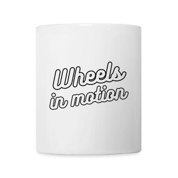 Roues en mouvement, pour les personnes en fauteuil roulant # - Mug blanc - blanc - Devant