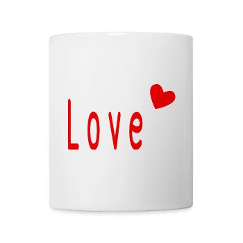 LIEBE. PAAR. GERADE VERHEIRATET. Junggesellinnenabschied. VALENTINSTAG. - Tasse - Weiß - Vorne