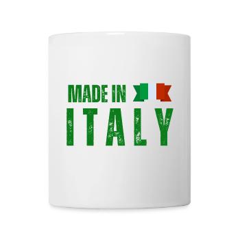 Fabriqué en Italie, fierté italienne - Mug blanc - blanc - Devant