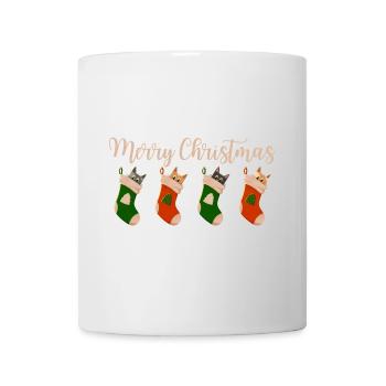 Joyeux Noël - Chats pour Noël - Mug blanc - blanc - Devant