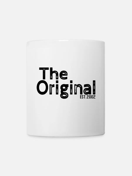 The Original Est. 2002 – Lustiges Eltern Design - Tasse - Weiß