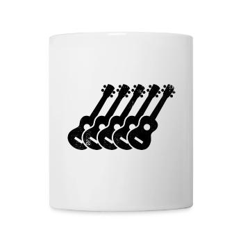 Ukulele Zeichnung - Tasse - Weiß - Vorne