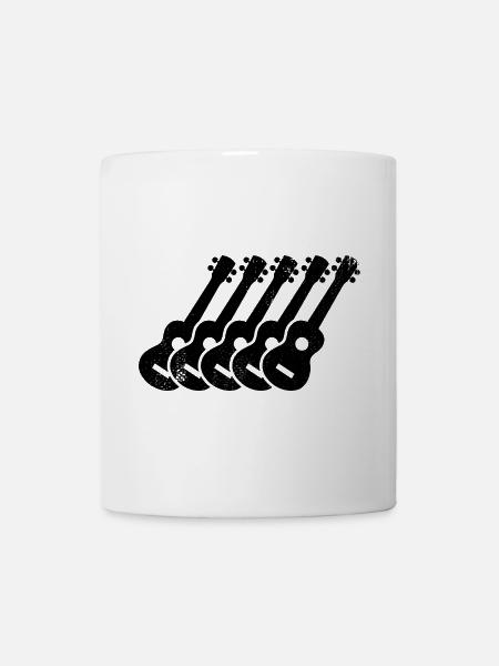 Ukulele Zeichnung - Tasse - Weiß