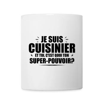 Ich bin Köchin. Was ist deine Superkraft? - Tasse - Weiß - Vorne