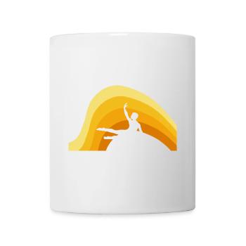 Équilibre sur les mains de gymnastique - Mug blanc - blanc - Devant