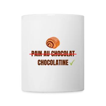 Pain au Chocolat Chocolatine - Tasse - Weiß - Vorne
