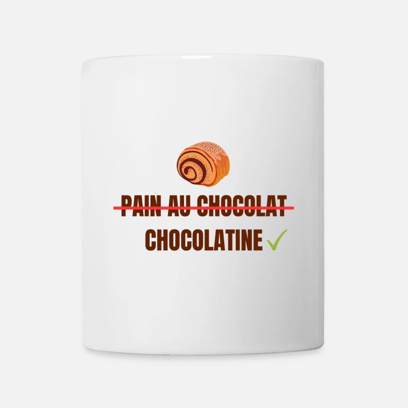 Pain au Chocolat Chocolatine - Mug blanc - blanc
