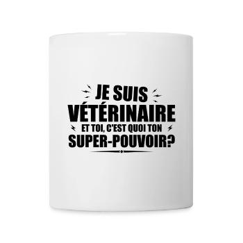 Ich bin Tierarzt. Was ist deine Superkraft? - Tasse - Weiß - Vorne