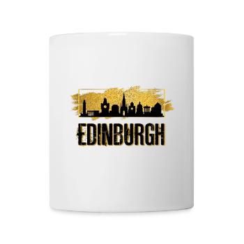 Édimbourg Écosse City Skyline Love Gold - Mug blanc - blanc - Devant