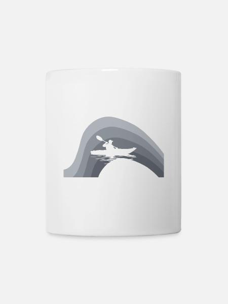 Kajakfahren Kanu - Tasse - Weiß